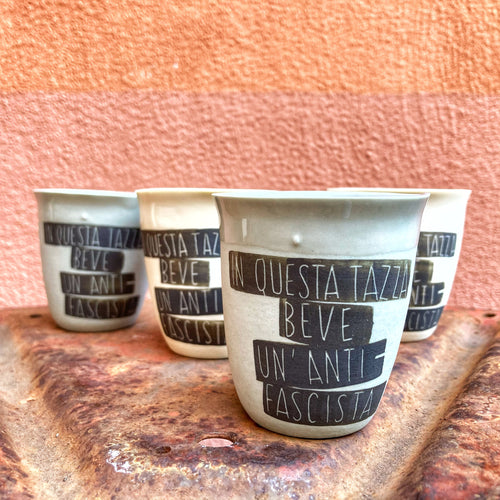 Bicchiere Caffè Antifascista - Set da 2